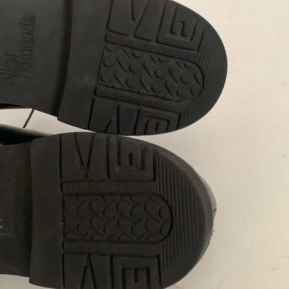 Allen Edmonds Black Leather Plain Toe Dress Shoe With Rubber Sole Size 11.5D - Picture 9 of 12